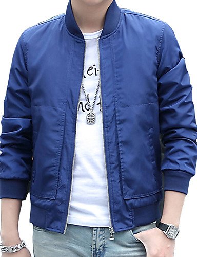 XLL men’s jacket mens jacket thin slim Korean youth baseball uniform ...